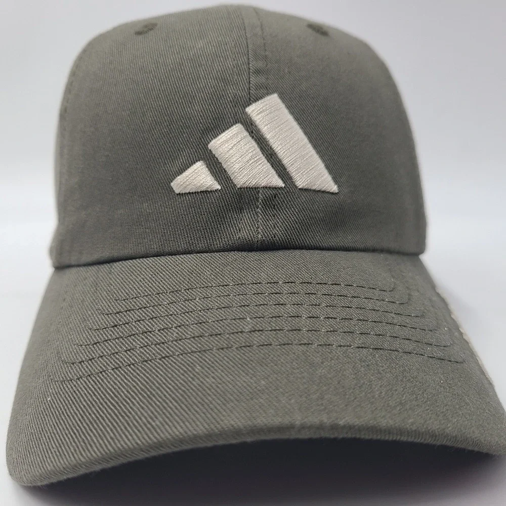 Youth Adidas Hat Strapback Green White Embroidered Logo Casual Cotton Sports Boy